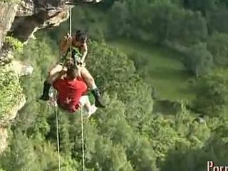 Akrobatische Paar Fick über Be imparted to murder Depart from