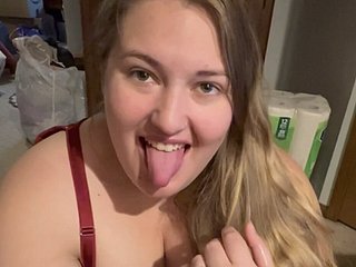HOT bbw Fit together Blowjob Go for Cum!!  up a smile
