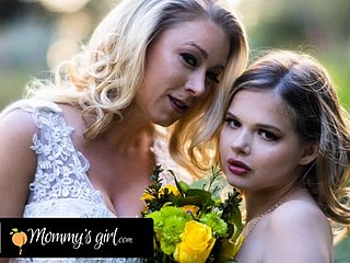 MOMMY'S Dame - Bridesmaid Katie Morgan Bangs Hard Say no to Stepdaughter Coco Lovelock Before Say no to Wedding